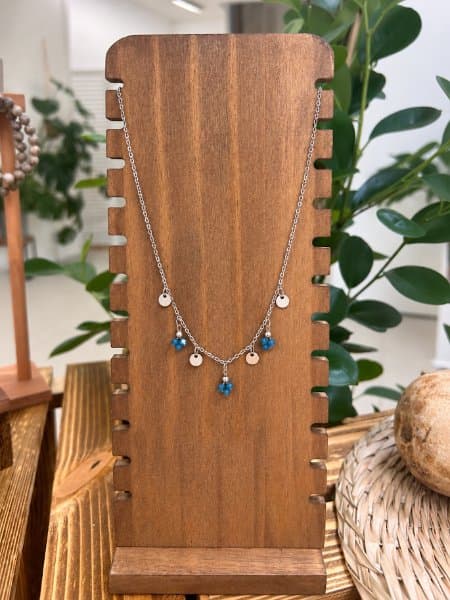 Colar Lueur com Apatita Azul